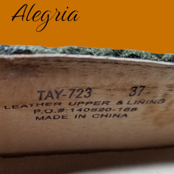 Alegria Taylor Pro Olive Glossy Snake Penny Loafer - Picture 9 of 10